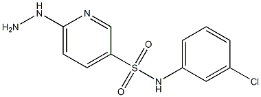 N-(3-chlorophenyl)-6-hydrazinylpyridine-3-sulfonamide Structure