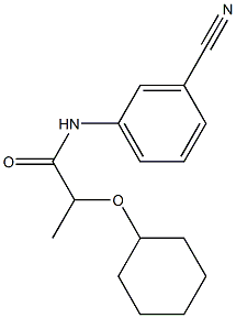 N-(3-cyanophenyl)-2-(cyclohexyloxy)propanamide Structure
