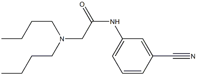 N-(3-cyanophenyl)-2-(dibutylamino)acetamide Structure