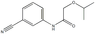 N-(3-cyanophenyl)-2-(propan-2-yloxy)acetamide Structure