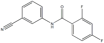 N-(3-cyanophenyl)-2,4-difluorobenzamide Struktur