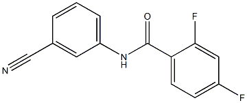 N-(3-cyanophenyl)-2,4-difluorobenzamide Structure