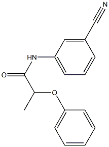 N-(3-cyanophenyl)-2-phenoxypropanamide Structure