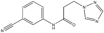 N-(3-cyanophenyl)-3-(1H-1,2,4-triazol-1-yl)propanamide Structure