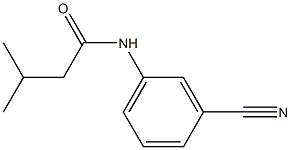 N-(3-cyanophenyl)-3-methylbutanamide Structure