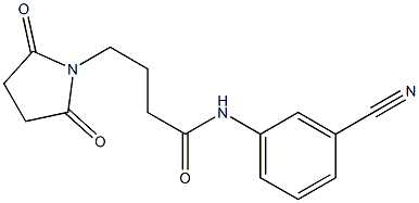 N-(3-cyanophenyl)-4-(2,5-dioxopyrrolidin-1-yl)butanamide