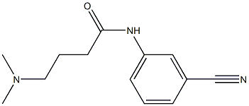 N-(3-cyanophenyl)-4-(dimethylamino)butanamide,,结构式