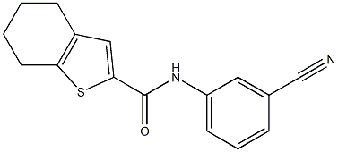 N-(3-cyanophenyl)-4,5,6,7-tetrahydro-1-benzothiophene-2-carboxamide|