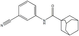 N-(3-cyanophenyl)adamantane-1-carboxamide Struktur