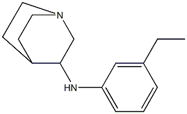N-(3-ethylphenyl)-1-azabicyclo[2.2.2]octan-3-amine 结构式