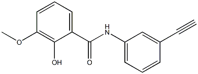 N-(3-ethynylphenyl)-2-hydroxy-3-methoxybenzamide Structure