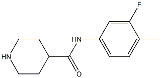 N-(3-fluoro-4-methylphenyl)piperidine-4-carboxamide