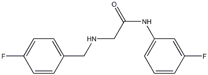 N-(3-fluorophenyl)-2-{[(4-fluorophenyl)methyl]amino}acetamide Structure