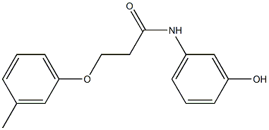 N-(3-hydroxyphenyl)-3-(3-methylphenoxy)propanamide Structure