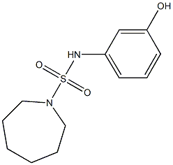 N-(3-hydroxyphenyl)azepane-1-sulfonamide