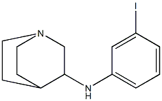N-(3-iodophenyl)-1-azabicyclo[2.2.2]octan-3-amine 化学構造式