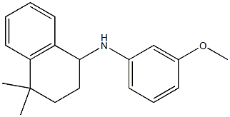 N-(3-methoxyphenyl)-4,4-dimethyl-1,2,3,4-tetrahydronaphthalen-1-amine,,结构式
