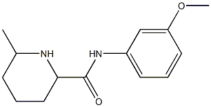 N-(3-methoxyphenyl)-6-methylpiperidine-2-carboxamide 结构式