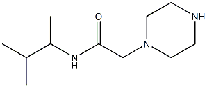 N-(3-methylbutan-2-yl)-2-(piperazin-1-yl)acetamide Struktur
