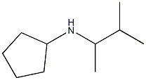 N-(3-methylbutan-2-yl)cyclopentanamine 结构式