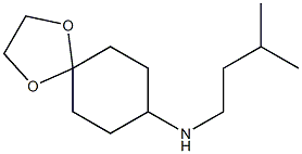 N-(3-methylbutyl)-1,4-dioxaspiro[4.5]decan-8-amine,,结构式