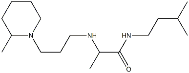 N-(3-methylbutyl)-2-{[3-(2-methylpiperidin-1-yl)propyl]amino}propanamide