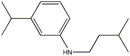 N-(3-methylbutyl)-3-(propan-2-yl)aniline 结构式