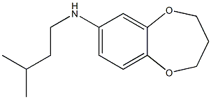 N-(3-methylbutyl)-3,4-dihydro-2H-1,5-benzodioxepin-7-amine Structure