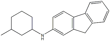 N-(3-methylcyclohexyl)-9H-fluoren-2-amine,,结构式