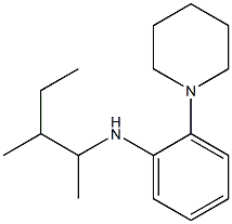 N-(3-methylpentan-2-yl)-2-(piperidin-1-yl)aniline Structure