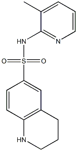  N-(3-methylpyridin-2-yl)-1,2,3,4-tetrahydroquinoline-6-sulfonamide