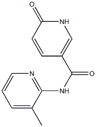 N-(3-methylpyridin-2-yl)-6-oxo-1,6-dihydropyridine-3-carboxamide 化学構造式