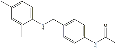 N-(4-{[(2,4-dimethylphenyl)amino]methyl}phenyl)acetamide,,结构式