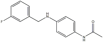 N-(4-{[(3-fluorophenyl)methyl]amino}phenyl)acetamide Structure