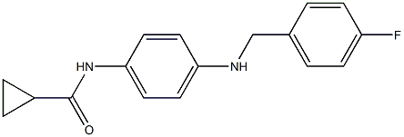 N-(4-{[(4-fluorophenyl)methyl]amino}phenyl)cyclopropanecarboxamide|