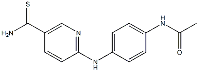 N-(4-{[5-(aminocarbonothioyl)pyridin-2-yl]amino}phenyl)acetamide Structure