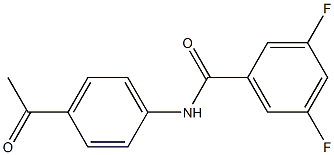N-(4-acetylphenyl)-3,5-difluorobenzamide Struktur