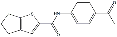  N-(4-acetylphenyl)-5,6-dihydro-4H-cyclopenta[b]thiophene-2-carboxamide