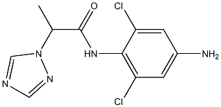 N-(4-amino-2,6-dichlorophenyl)-2-(1H-1,2,4-triazol-1-yl)propanamide Structure