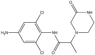 N-(4-amino-2,6-dichlorophenyl)-2-(3-oxopiperazin-1-yl)propanamide|