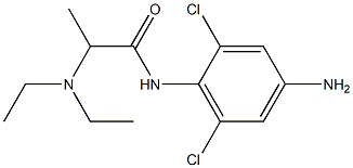 N-(4-amino-2,6-dichlorophenyl)-2-(diethylamino)propanamide Struktur