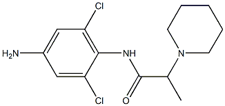 N-(4-amino-2,6-dichlorophenyl)-2-(piperidin-1-yl)propanamide Structure