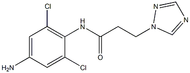 N-(4-amino-2,6-dichlorophenyl)-3-(1H-1,2,4-triazol-1-yl)propanamide|