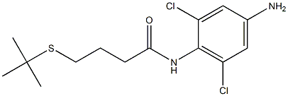 N-(4-amino-2,6-dichlorophenyl)-4-(tert-butylsulfanyl)butanamide Struktur