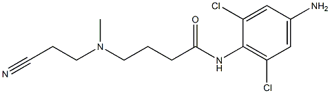 N-(4-amino-2,6-dichlorophenyl)-4-[(2-cyanoethyl)(methyl)amino]butanamide