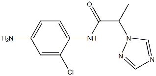 N-(4-amino-2-chlorophenyl)-2-(1H-1,2,4-triazol-1-yl)propanamide Struktur