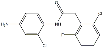 N-(4-amino-2-chlorophenyl)-2-(2-chloro-6-fluorophenyl)acetamide Structure