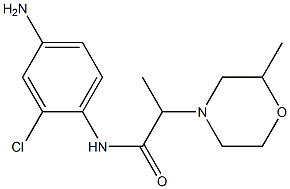 N-(4-amino-2-chlorophenyl)-2-(2-methylmorpholin-4-yl)propanamide Struktur