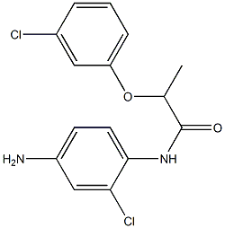 N-(4-amino-2-chlorophenyl)-2-(3-chlorophenoxy)propanamide Structure