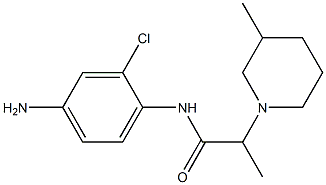N-(4-amino-2-chlorophenyl)-2-(3-methylpiperidin-1-yl)propanamide Struktur